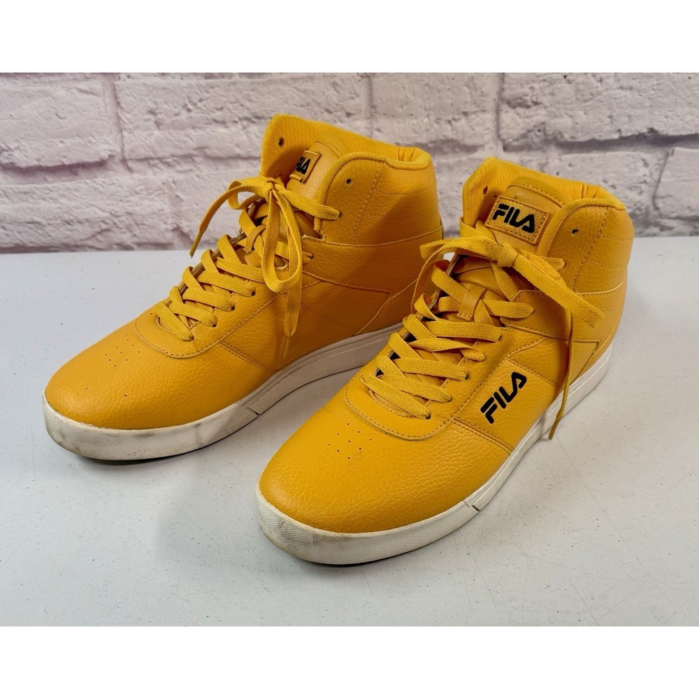 Fila Impress II Mid 1FM01153-801 Mens Yellow Synthetic Lifestyle Shoes Size 12.5